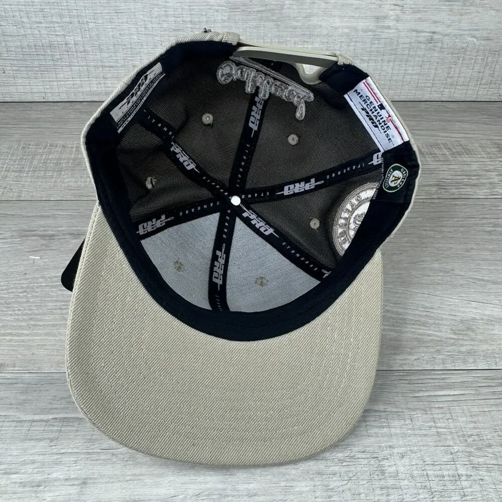 Pro Standard Oakland Athletics Baseball Cap Mens One Size Taupe Snapback Hat